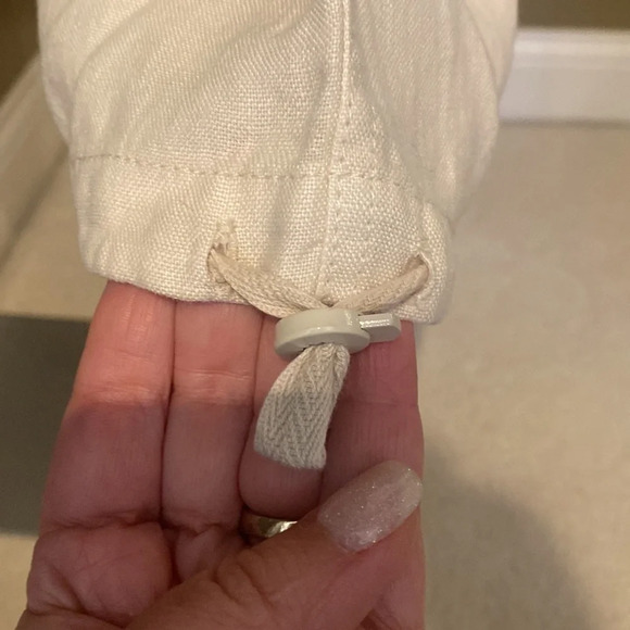 Sanctuary Terrain linen crop pants in color Dune. Women's 32 waist. NWT - Picture 5 of 6